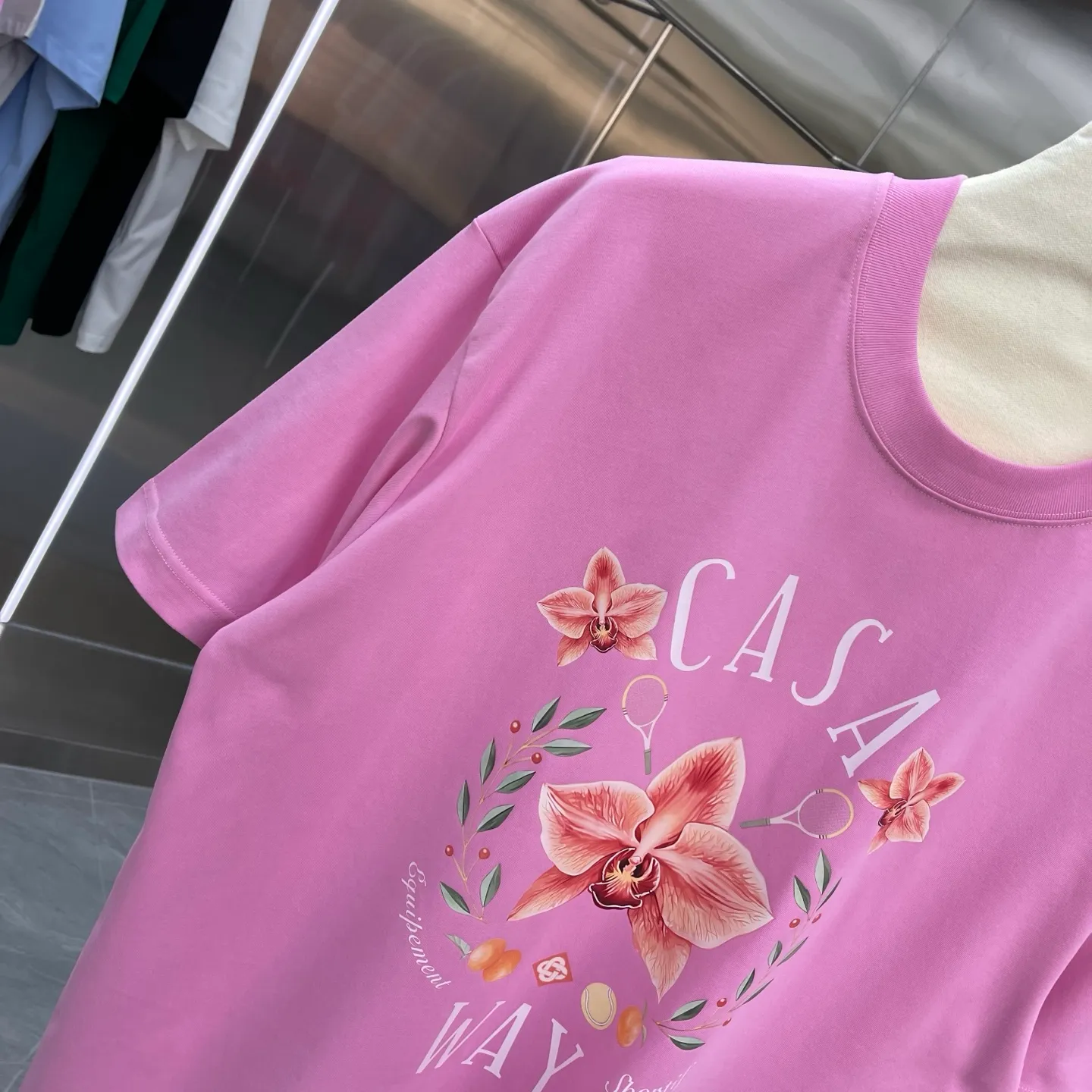 New Arrival Casablanca Classic Series T ～ ， ， 。 ， Classic ， In Stock ！ ：White Black Green Blue Pink（5 ） Size：S M L XL XXL